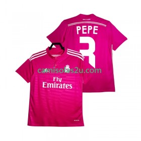 Camisolas de futebol Real Madrid PEPE 3 2014 2015 Retro Equipamento Alternativa Manga Curta
